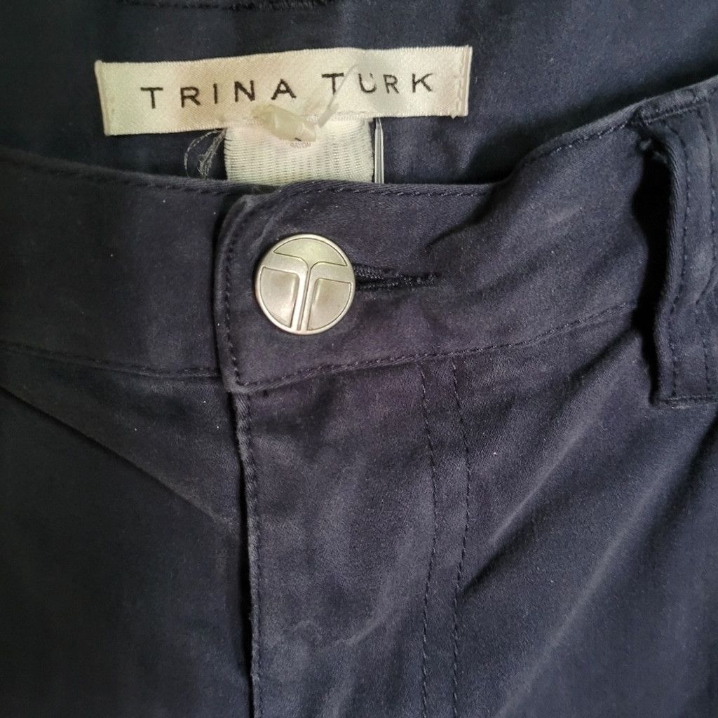 Trina Turk Trina Turk, Size 3, nwot dark blue pants, soft to touch. Size 26" / US 2 / IT 38 - 2 Thumbnail