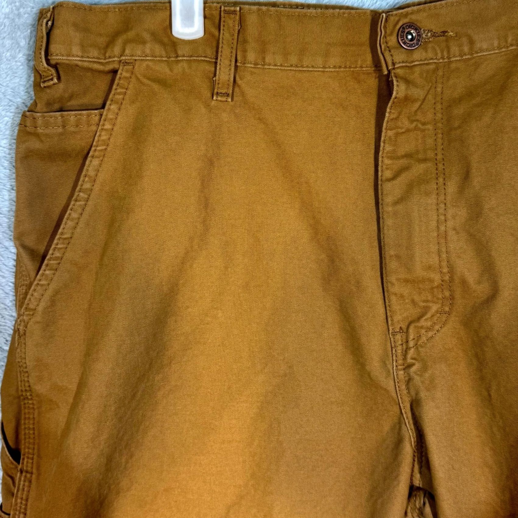 Dickies Dickies Carpenter Jeans Men 36 x 32 Brown Cotton Relaxed Fit Straight Leg Jeans Size US 36 / EU 52 - 3 Thumbnail