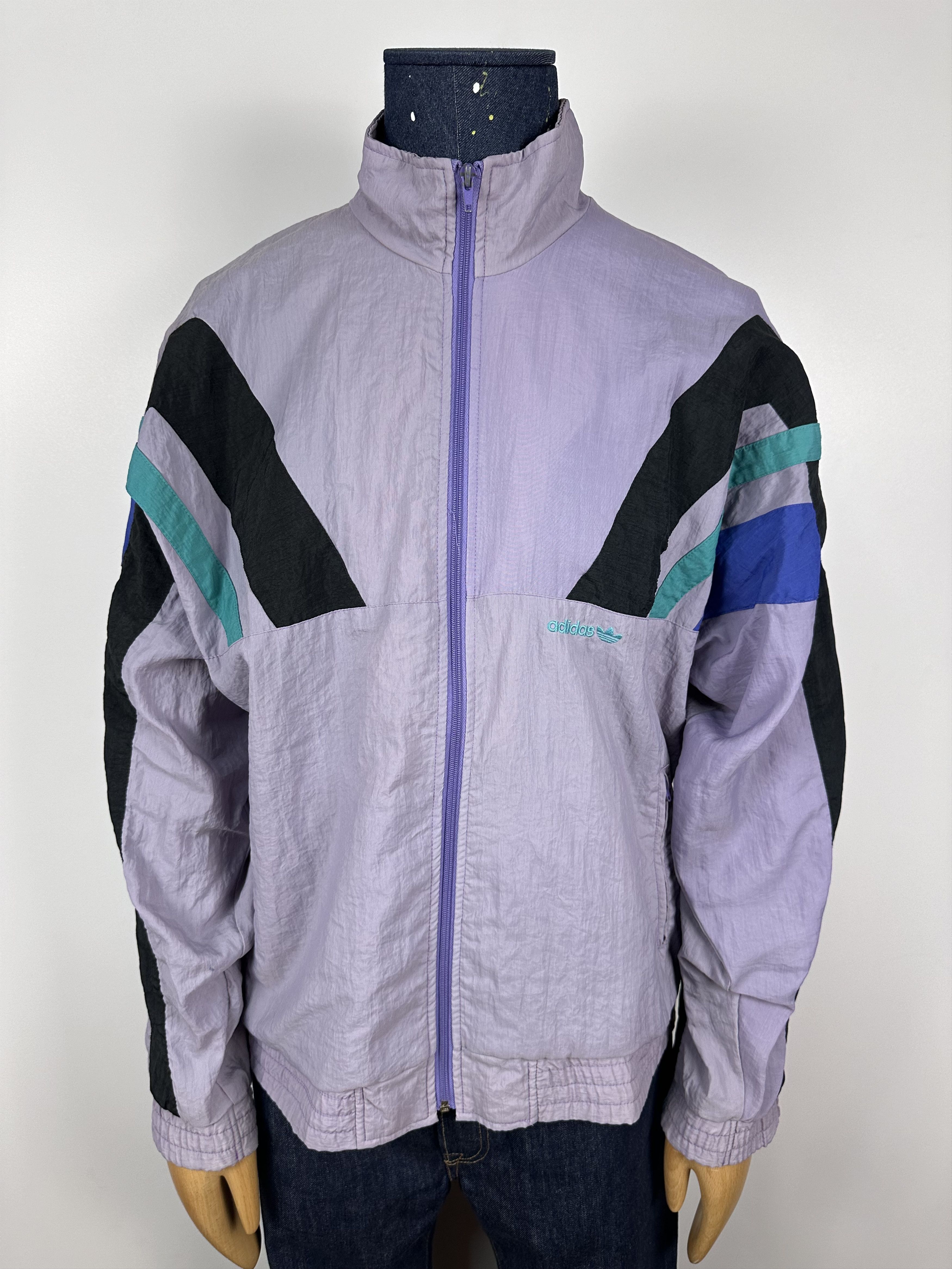 Adidas × Vintage Adidas Originals Vintage 90s Purple Nylon Track Top Jacket Size US M / EU 48-50 / 2 - 2 Thumbnail