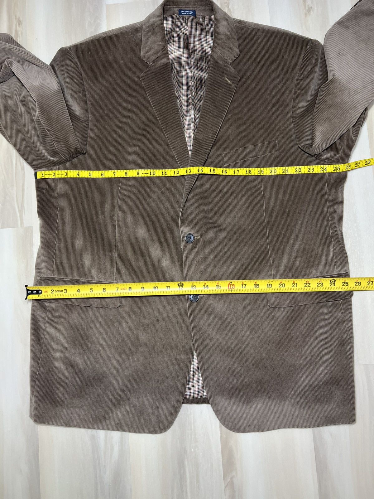 Saddlebred Saddlebred Men's Tan Brown Corduroy Blazer Sports Coat 50R Size 50R - 8 Thumbnail