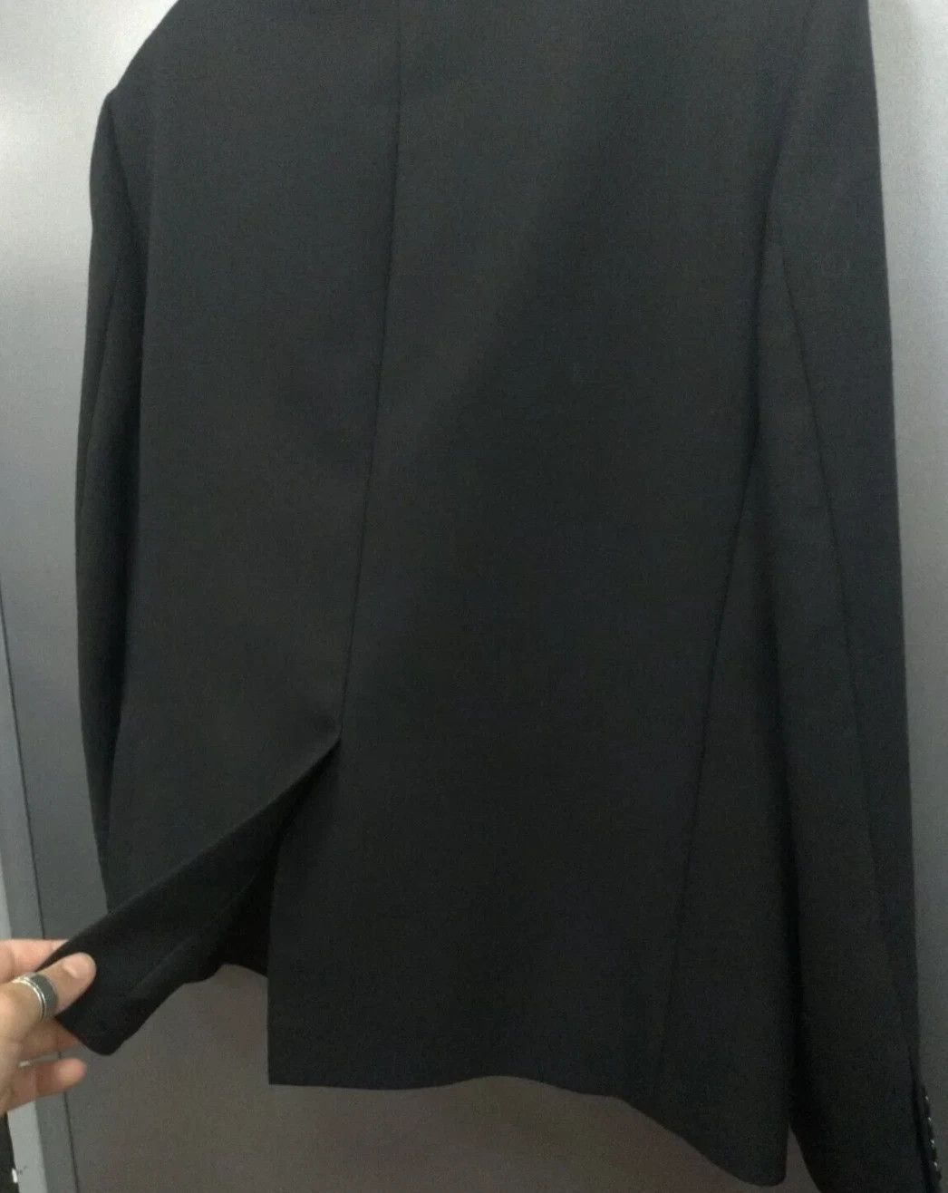 Saint Laurent Paris Saint Laurent Paris 571962-Y029V Black Wool Blazer mohair Size 50R - 6 Thumbnail