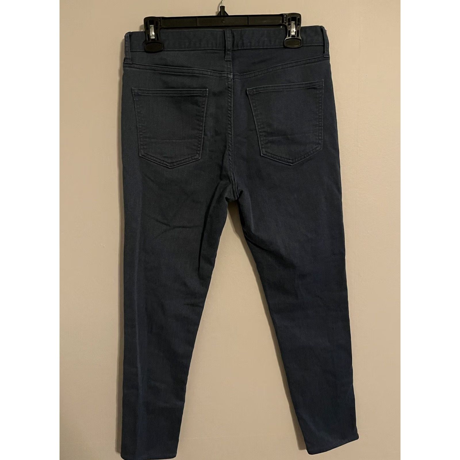 Banana Republic Banana Republic Traveler Jean Athletic Fit Blue/Gray Chino Pants - Men's 30x29 Inseam 29? Size US 31 - 3 Thumbnail