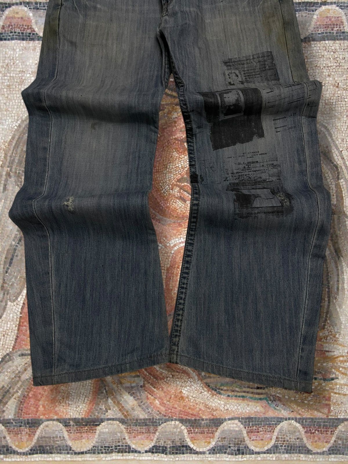 Japanese Brand Vintage 1990s OG Designer Japan Tough Serial Killer Denim Size US 34 / EU 50 - 3 Thumbnail