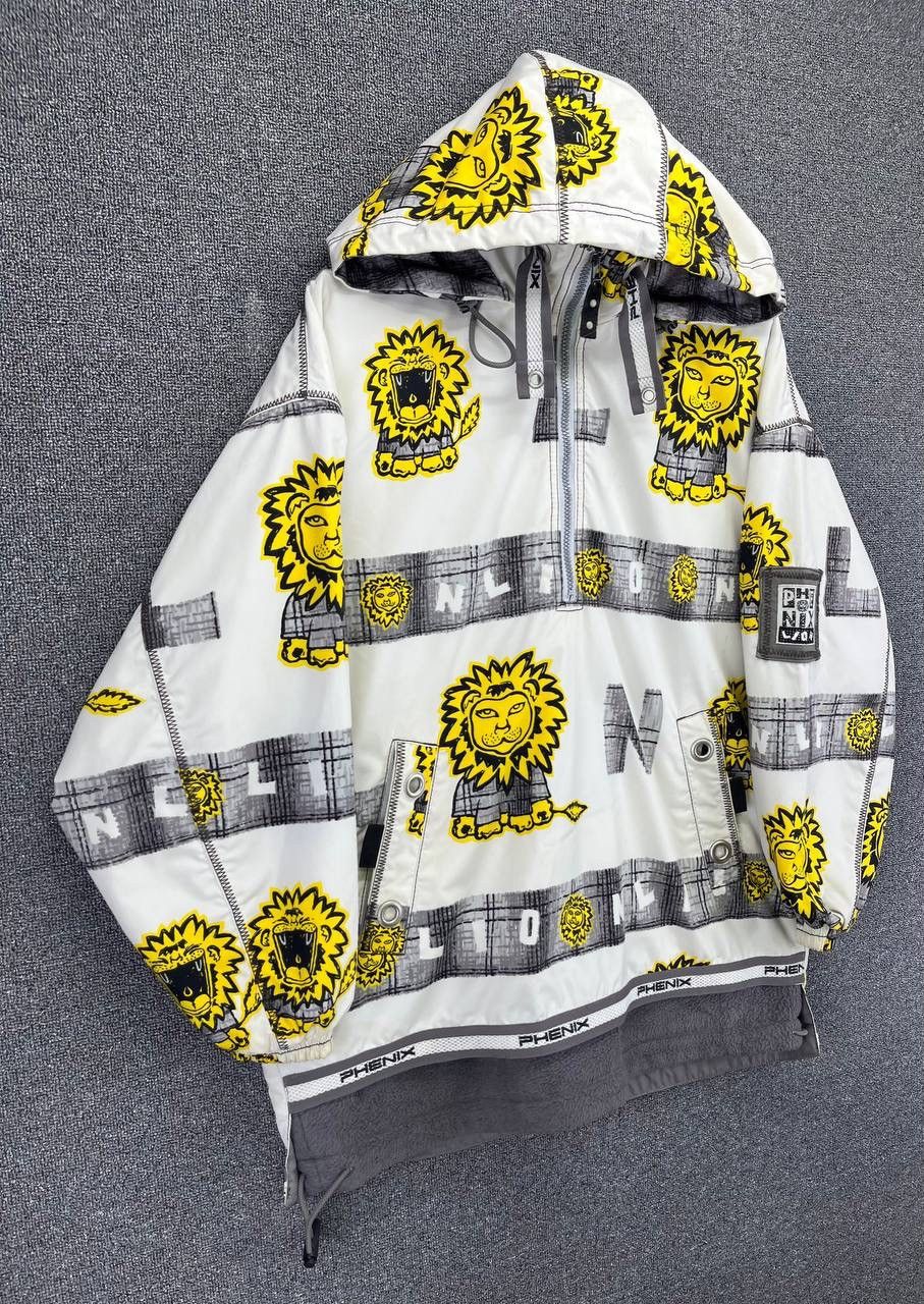 Japanese Brand Vintage Phenix Lions Full Print Rare Hooded Ski Jacket Size US L / EU 52-54 / 3 - 2 Thumbnail