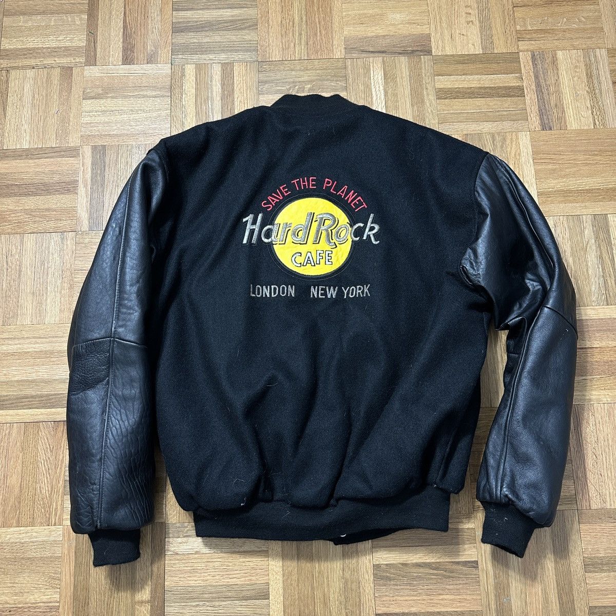 Hard Rock Cafe Vintage Hard Rock Cafe leather varsity jacket Size US M / EU 48-50 / 2 - 1 Thumbnail