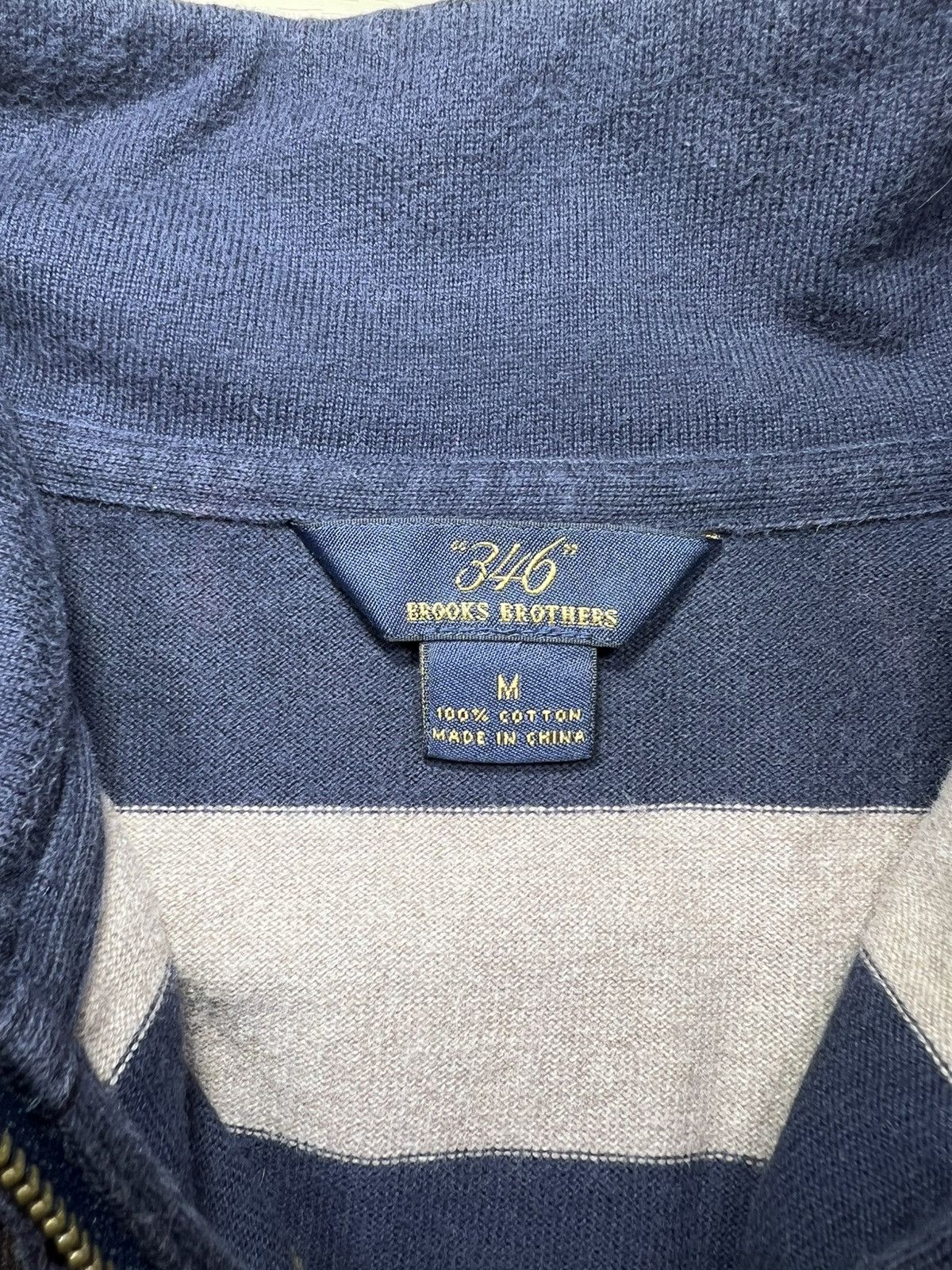 Brooks Brothers Brooks Brothers “346” Mens 1/4 Zip Pullover Size M Stripped Size US M / EU 48-50 / 2 - 4 Thumbnail