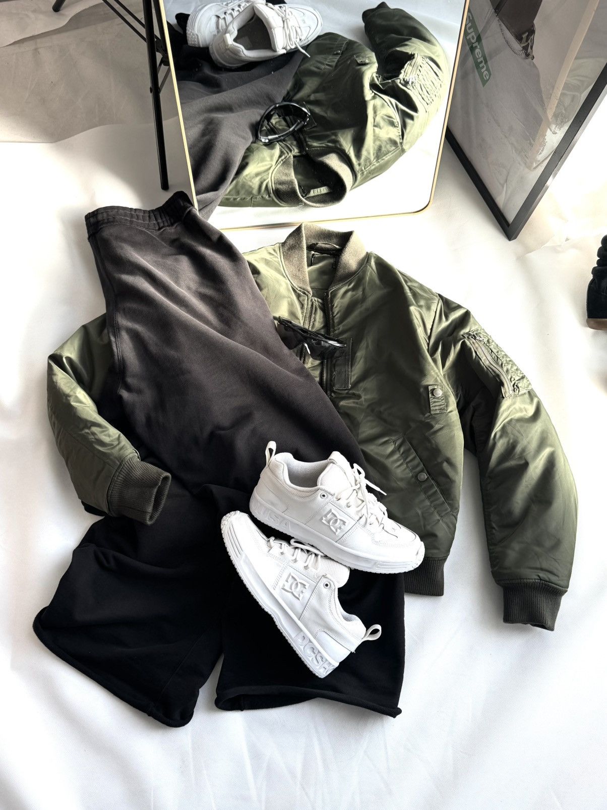 Vintage Vintage MA1 Alpha Industries Style Bomber Jacket Boxy Fit Size US L / EU 52-54 / 3 - 2 Thumbnail