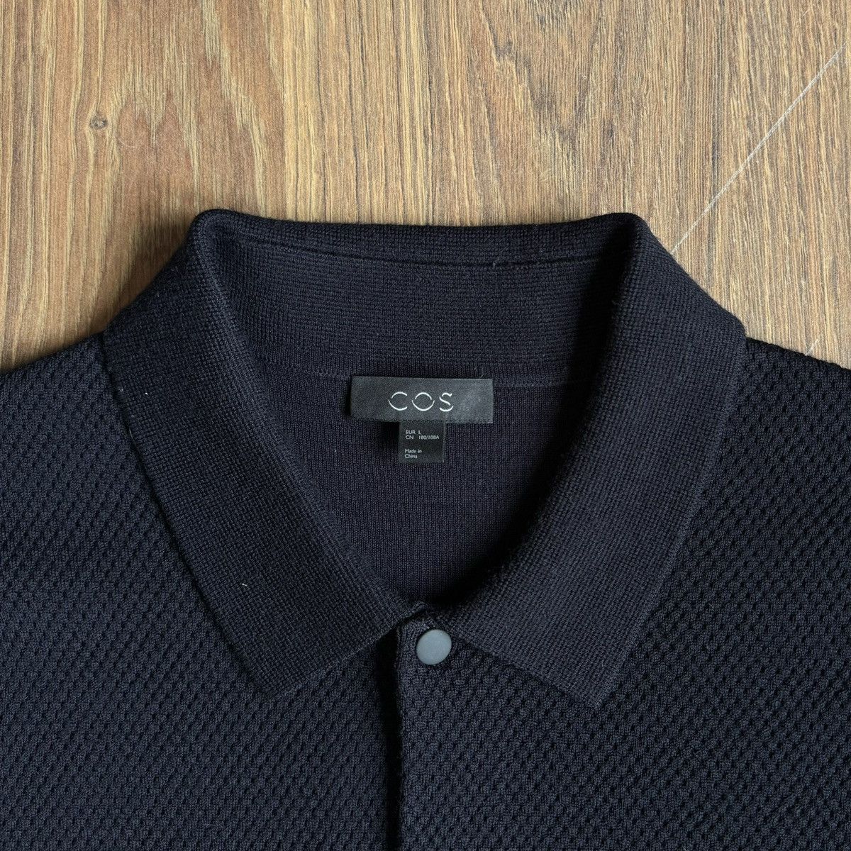 Cos COS Wool Knit Cardigan Snap Button Men’s L Navy Size US L / EU 52-54 / 3 - 5 Thumbnail