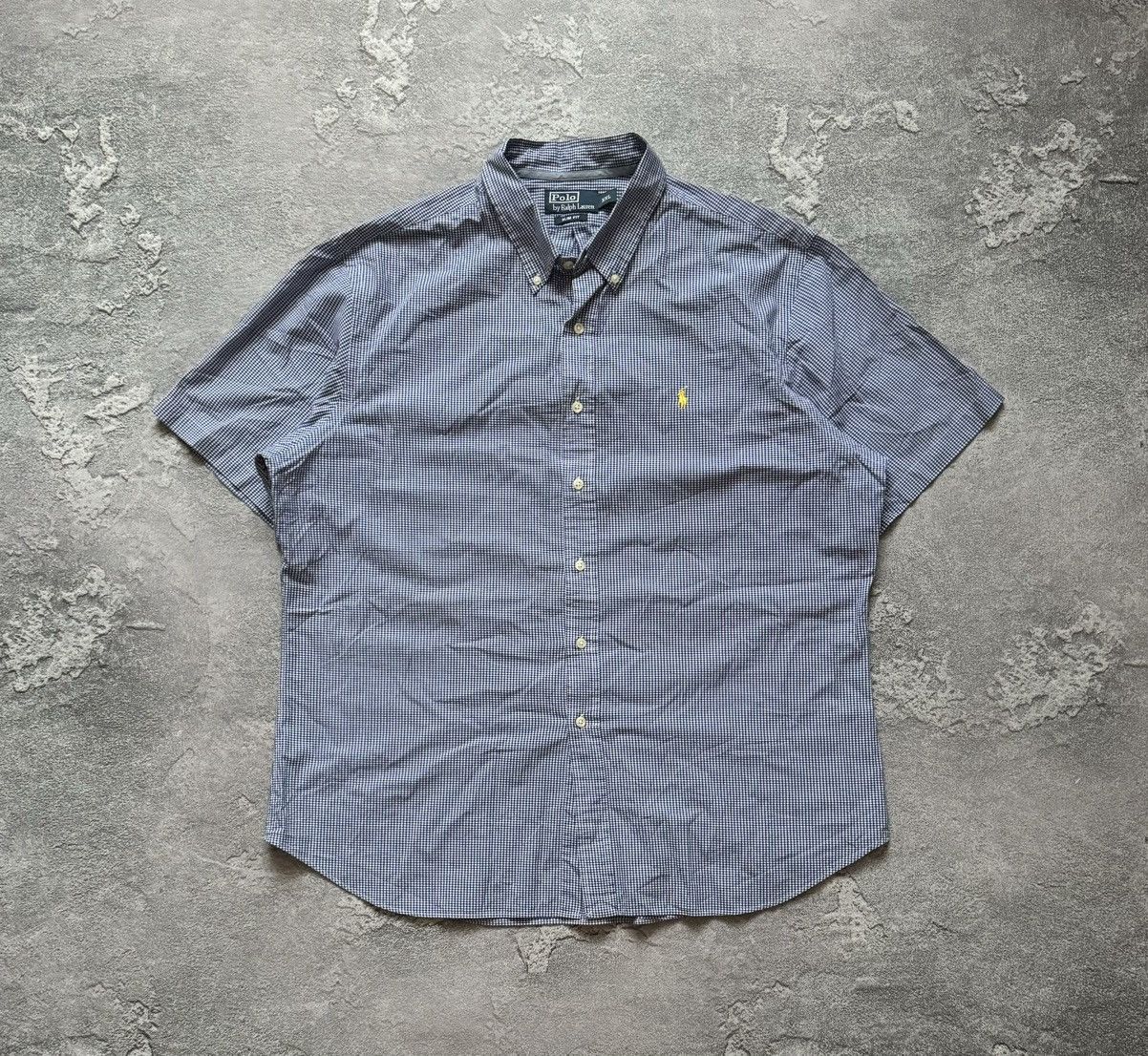 Polo Ralph Lauren × Vintage Polo Ralph Lauren XXL checkered shirt short sleeve polo tee Size US XXL / EU 58 / 5 - 5 Thumbnail