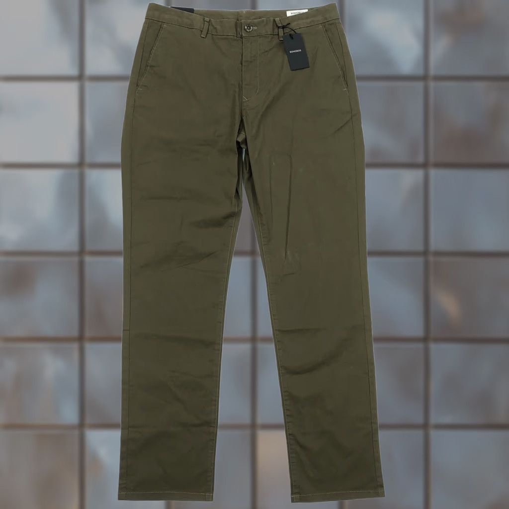 Bonobos BONOBOS Men's 34x32 Slim Fit Dark Olive Organic Cotton Chino Pants NWT Size US 34 / EU 50 - 1 Thumbnail