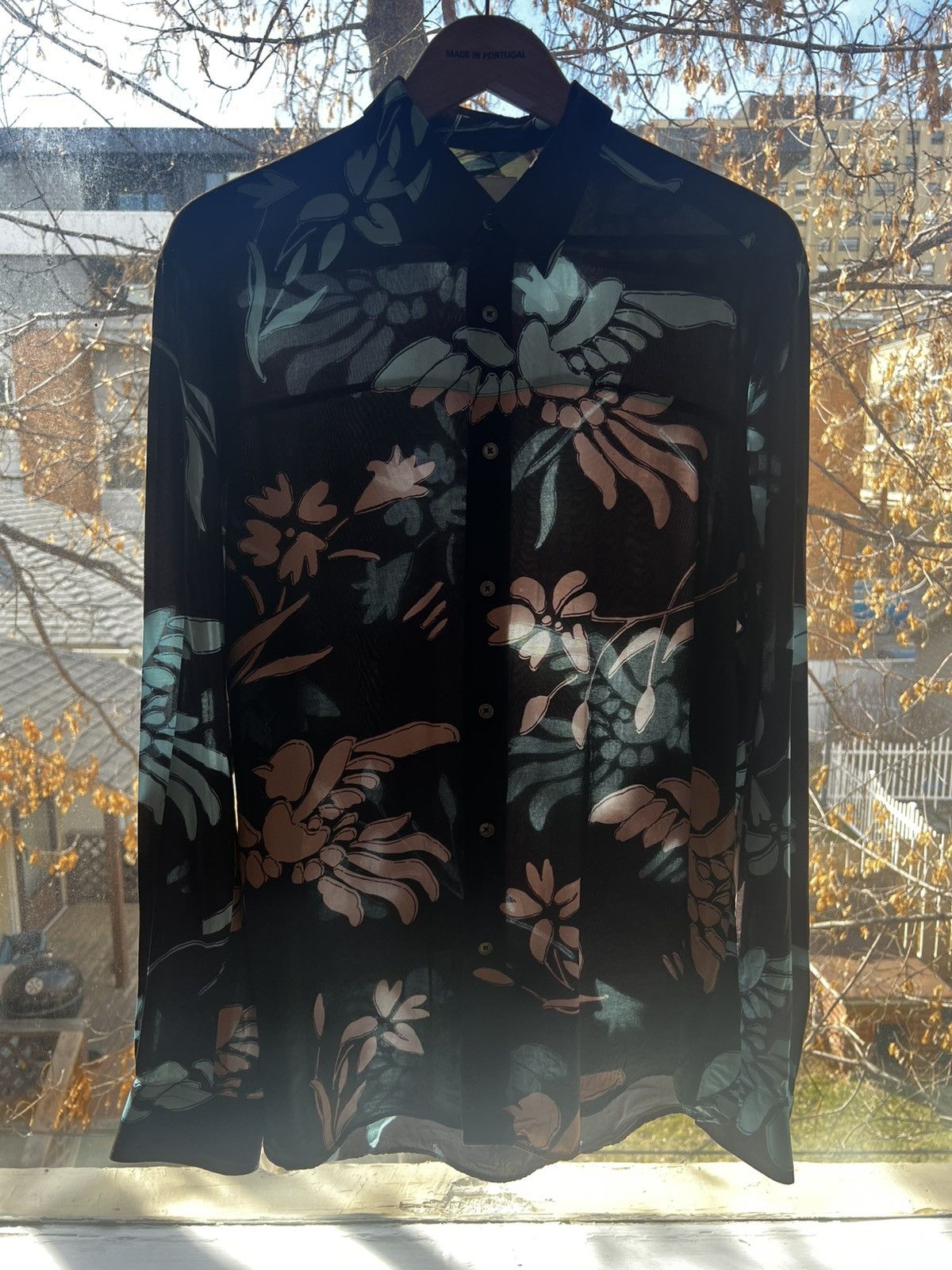 Paul Smith Paul Smith Floral Viscose Shirt LIKE NEW TWO TONE SUMMER Size US L / EU 52-54 / 3 - 7 Thumbnail