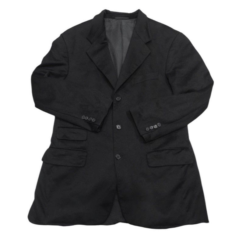 Loro Piana × Vintage 🧿cashmere wool tailored 3-buttons blazer black Size 50R - 1 Thumbnail