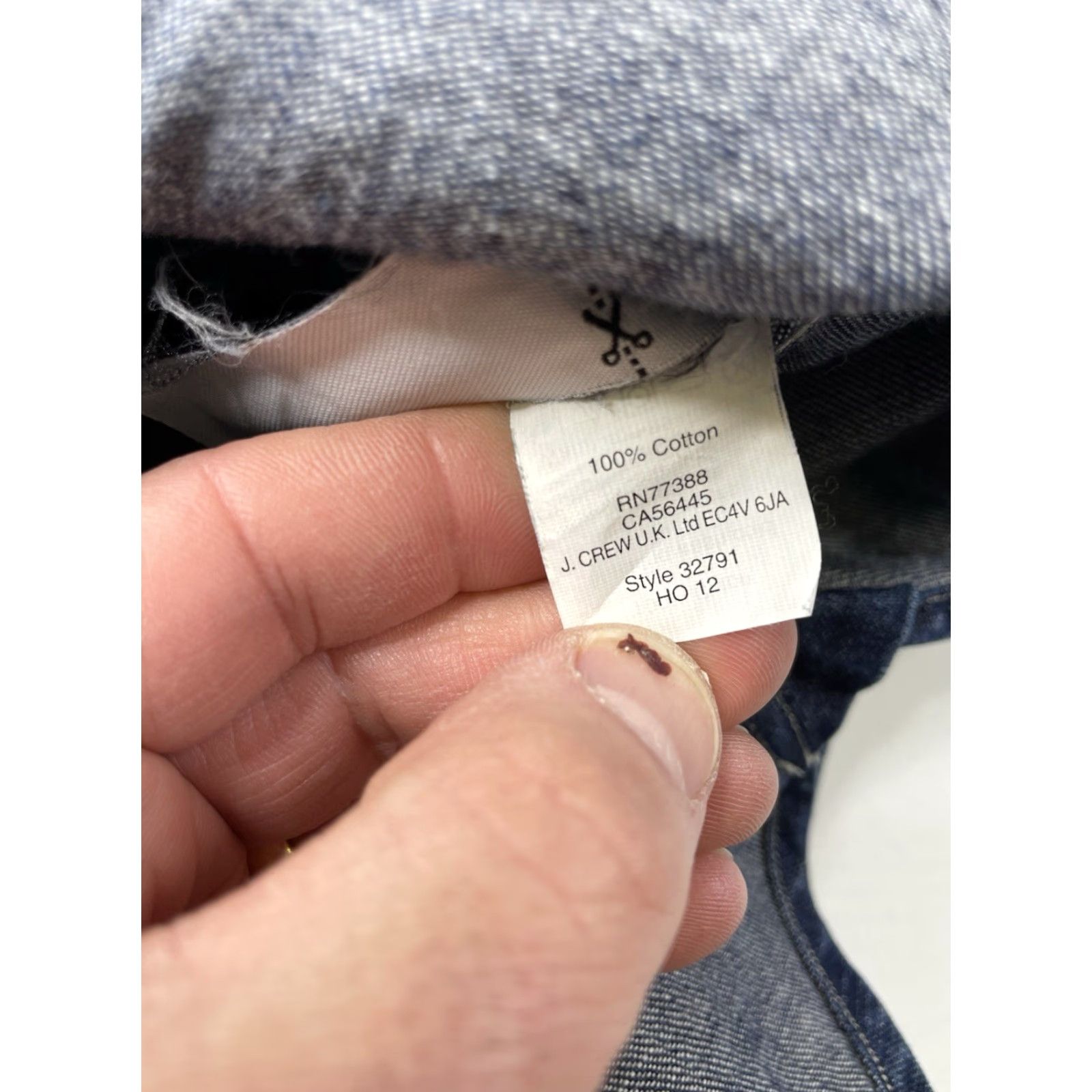 J.Crew J.CREW Wallace & Barnes Heavy Denim Jean Work Shirt Mens Size Small Indigo Blue Jacket Shirt Size US S / EU 44-46 / 1 - 4 Thumbnail