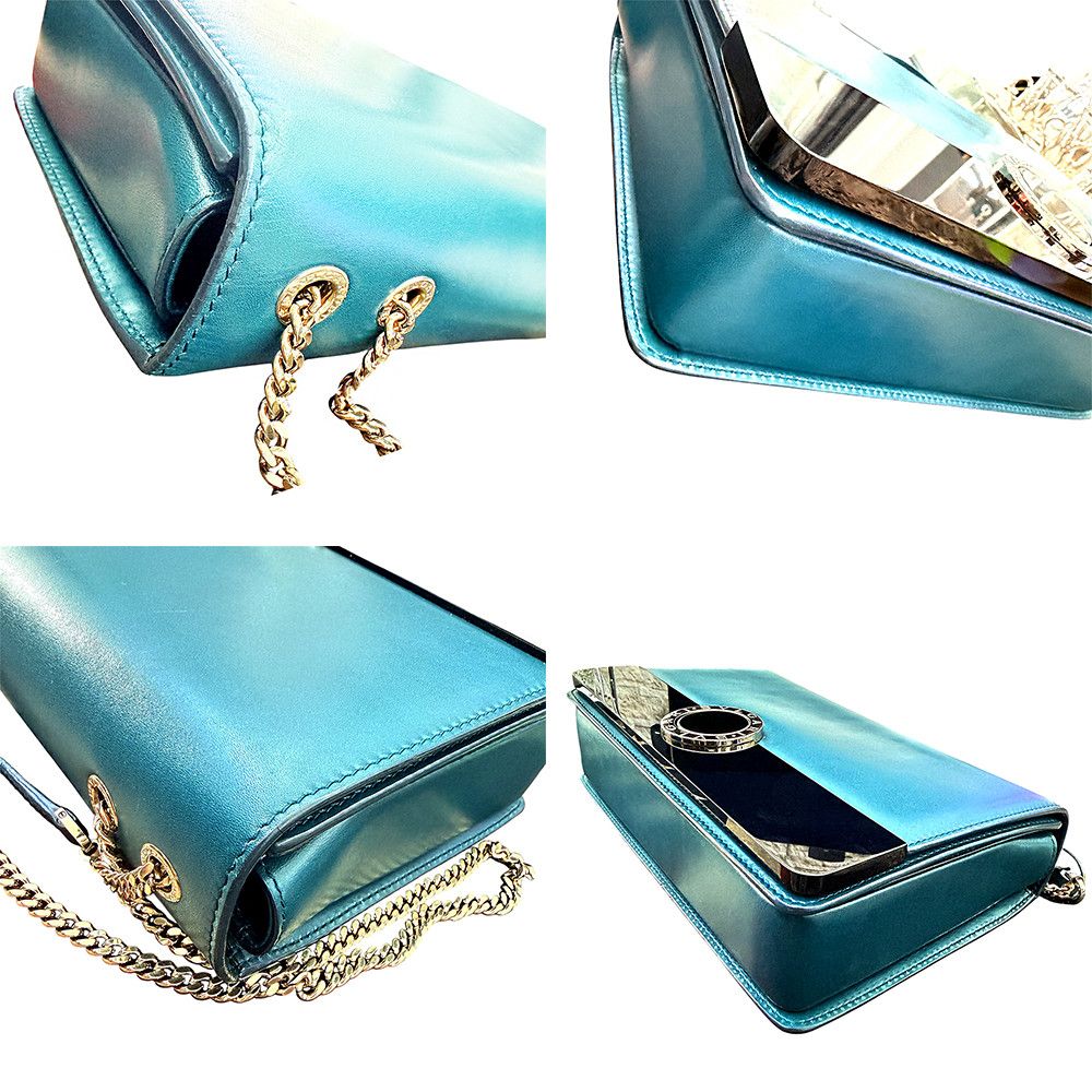 Bvlgari BVLGARI Green Leather Shoulder and Crossbody Bag Size ONE SIZE - 4 Thumbnail