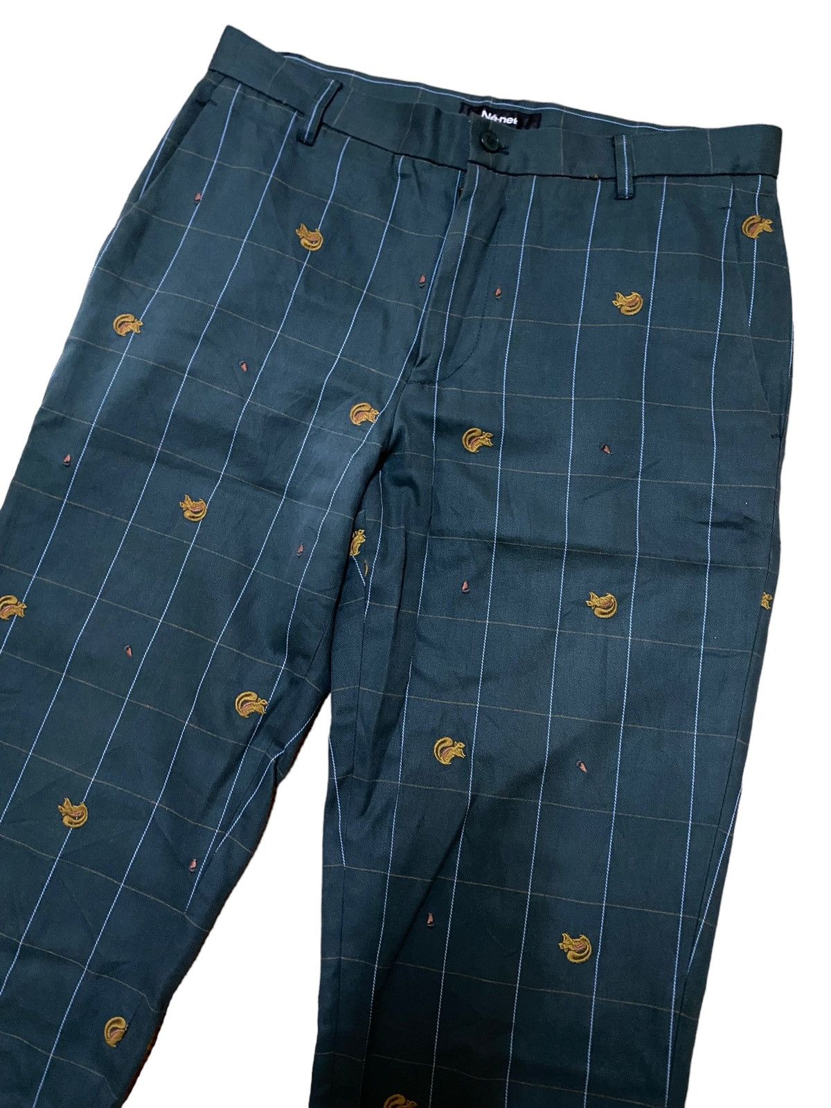 Issey Miyake 💥Vintage Ne Net Issey Miyake Animal Crop Pant Size US 31 - 4 Thumbnail