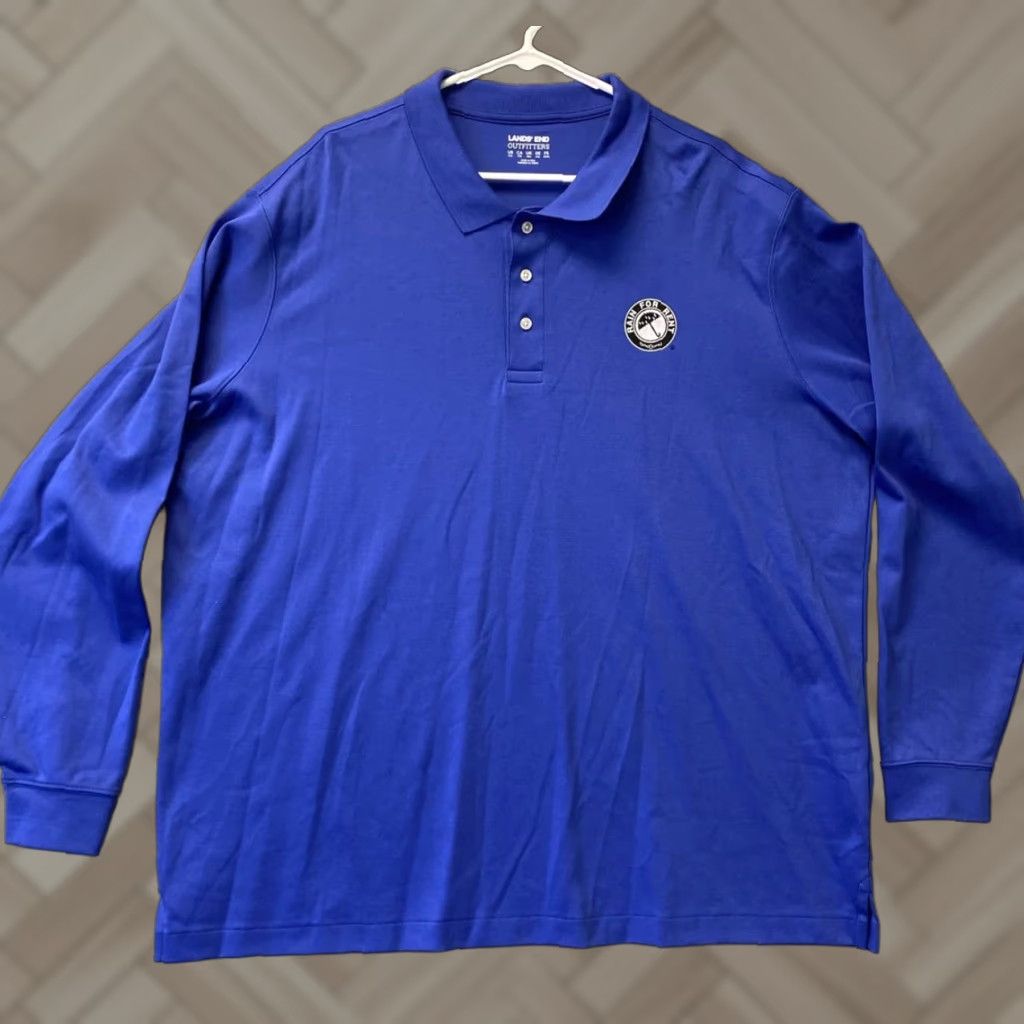 Vintage VINTAGE Land’s End Men's Long Sleeve Shirt XXL Blue Cotton 80s Retro Clothing Size US XXL / EU 58 / 5 - 1 Thumbnail
