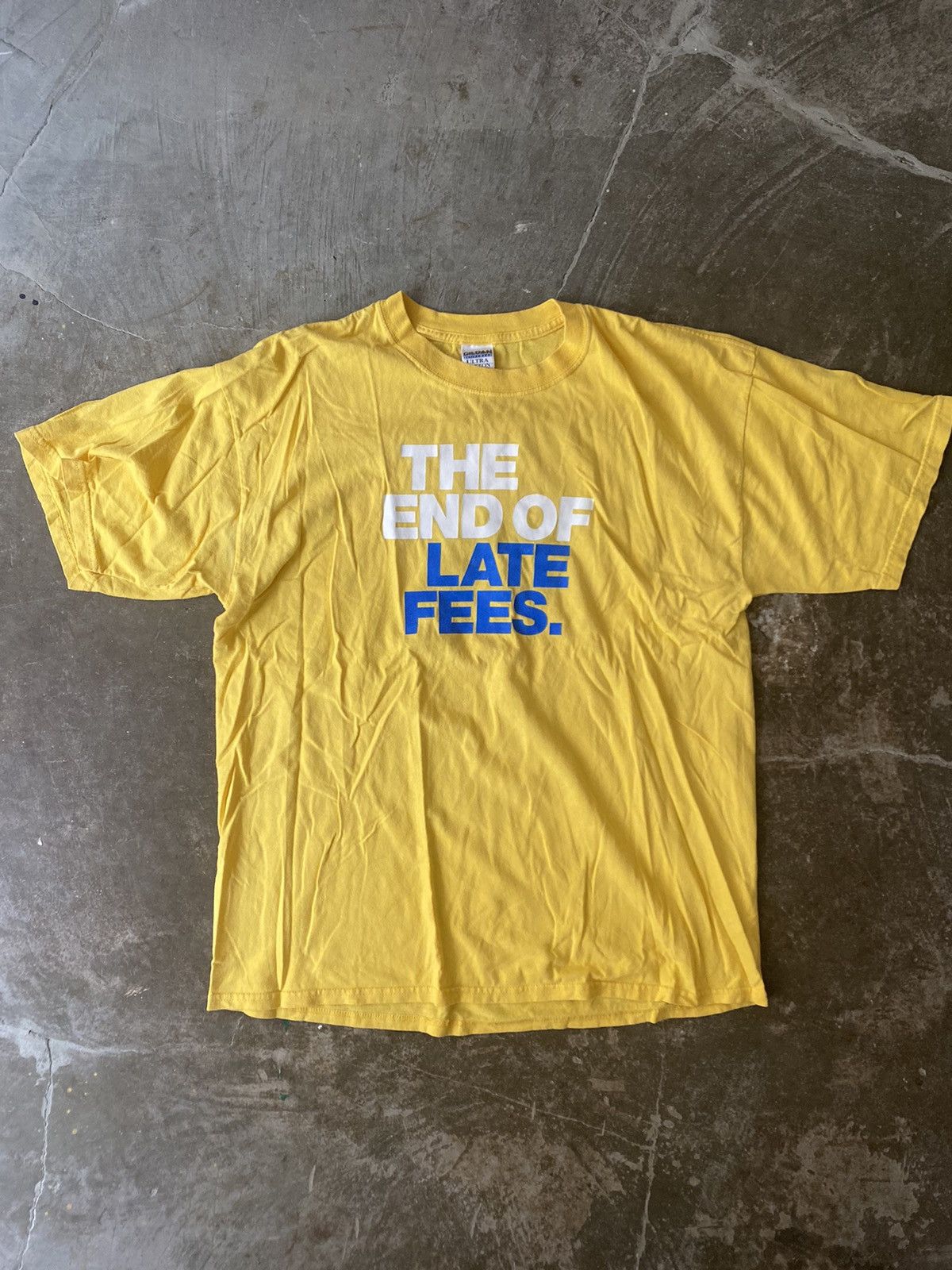Vintage Vintage Blockbuster THE END OF LATE FEES Slogan Tee Kapital Size US XL / EU 56 / 4 - 1 Thumbnail