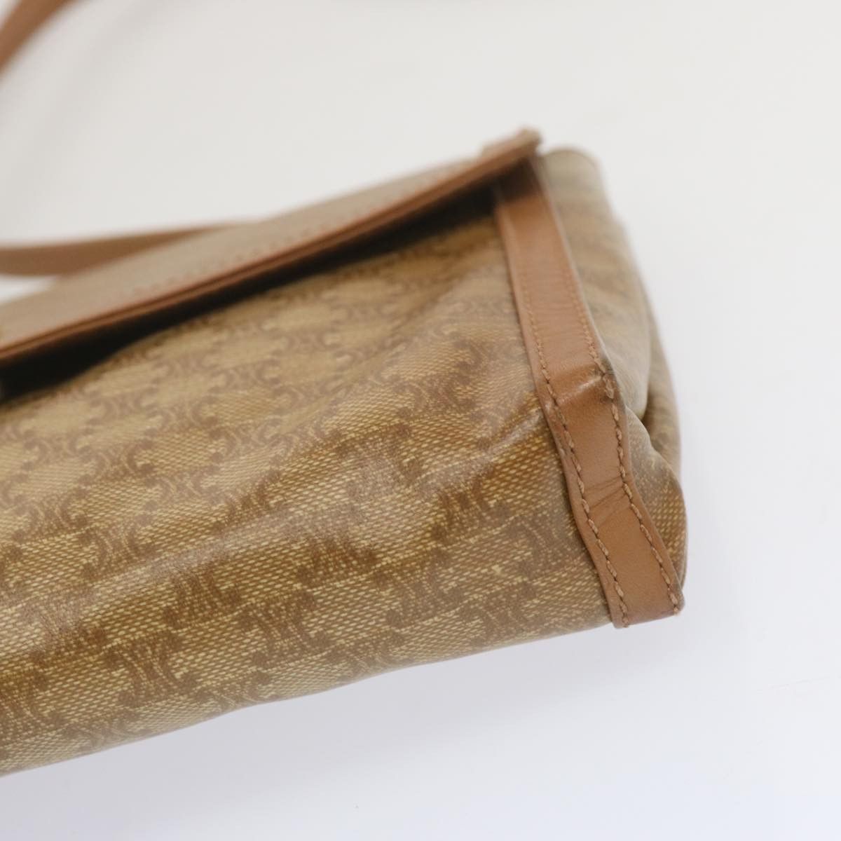 Celine CELINE Macadam Canvas Shoulder Bag Beige Size ONE SIZE - 15 Thumbnail