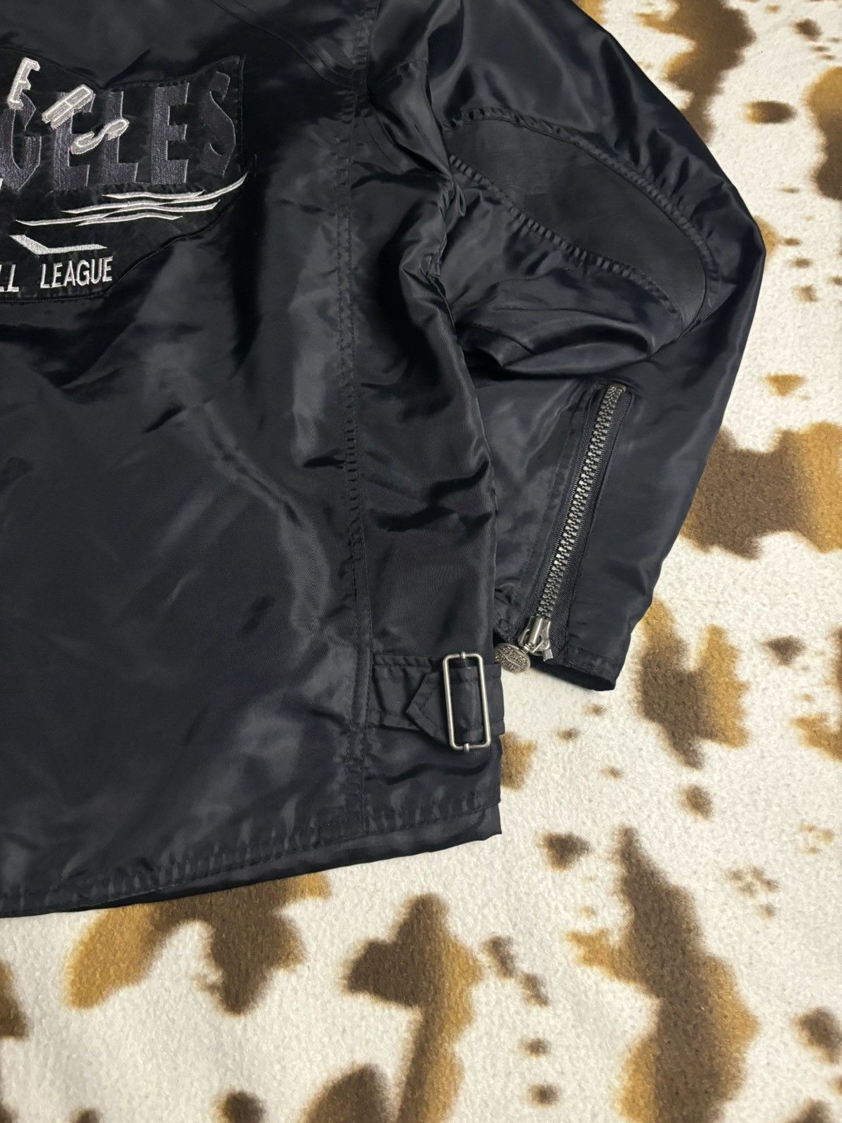NFL × Vintage Vintage Bomber jacket NFL los Angeles Raiders Logo Campri Size US XL / EU 56 / 4 - 20 Thumbnail