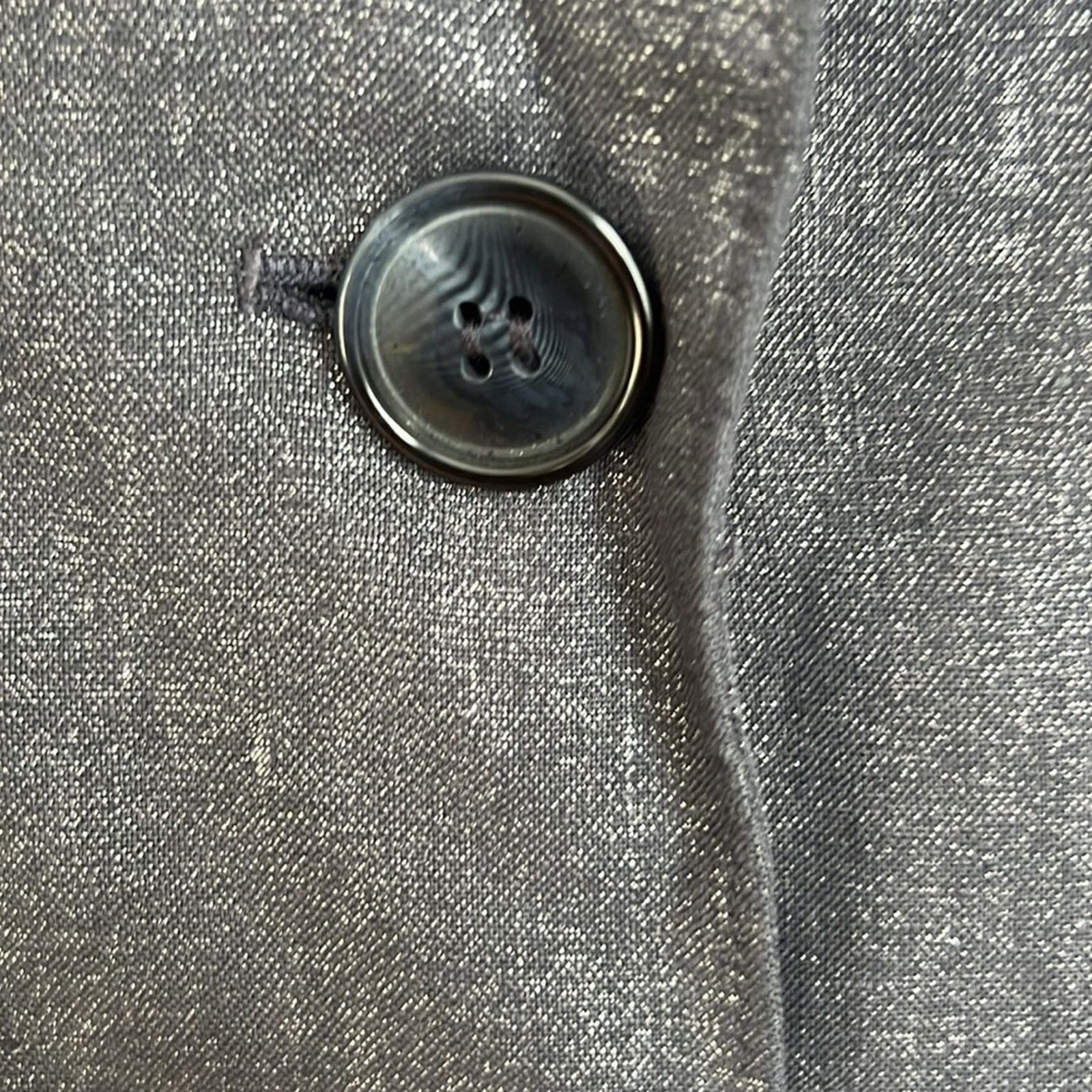 Lafayette 148 Lafayette 148 New York Gray Hip Length 3 Button Blazer Size S / US 4 / IT 40 - 3 Thumbnail