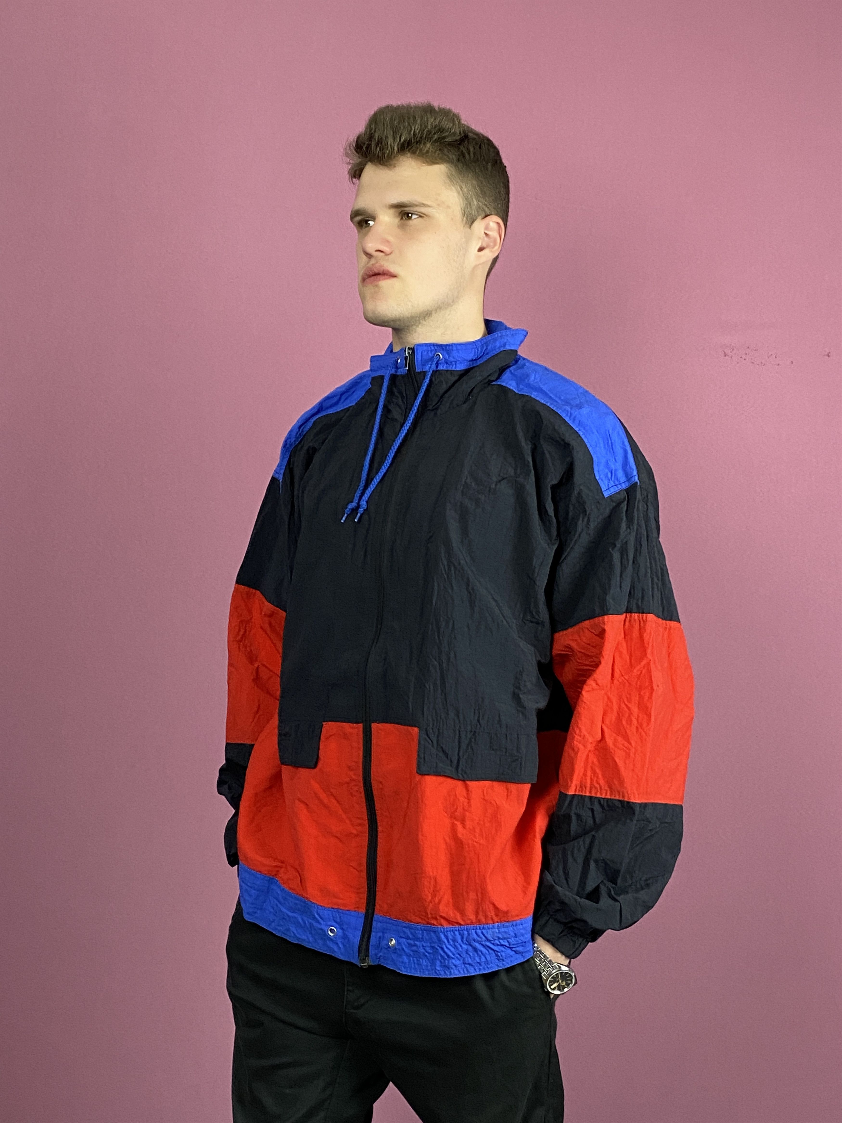 Vintage 90s Vintage Men's Windbreaker Jacket - XL Size US XL / EU 56 / 4 - 2 Thumbnail