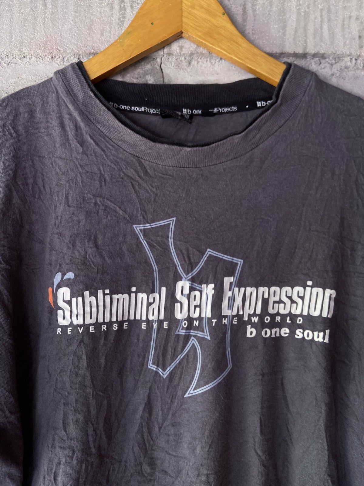 Japanese Brand DOUBLE LAYER SUBLIMINAL SELF EXPRESSION LONG SLEEVE Size US L / EU 52-54 / 3 - 9 Thumbnail