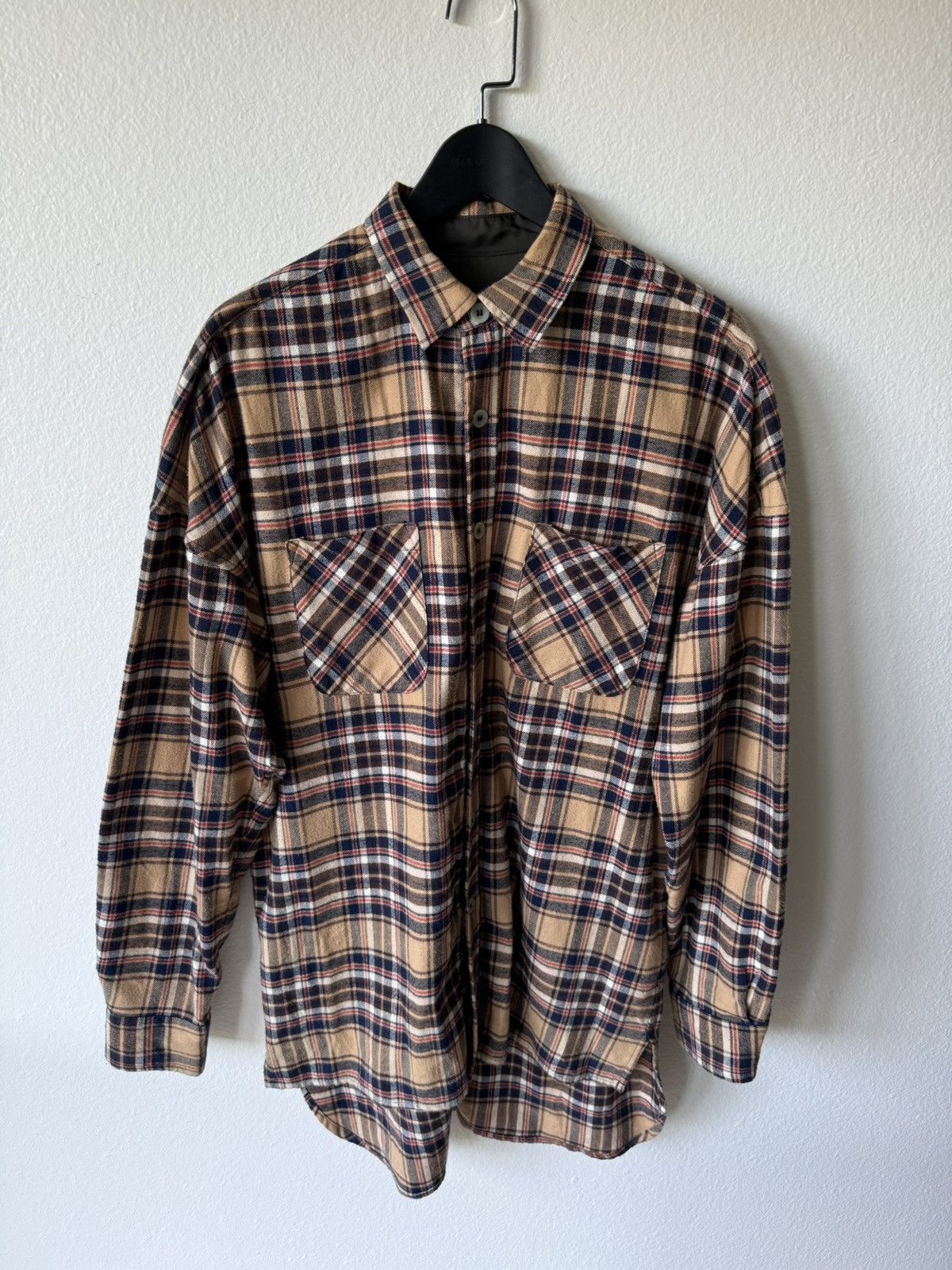 Fear of God Fear of God Fourth Collection Plaid Drop Hem Flannel  