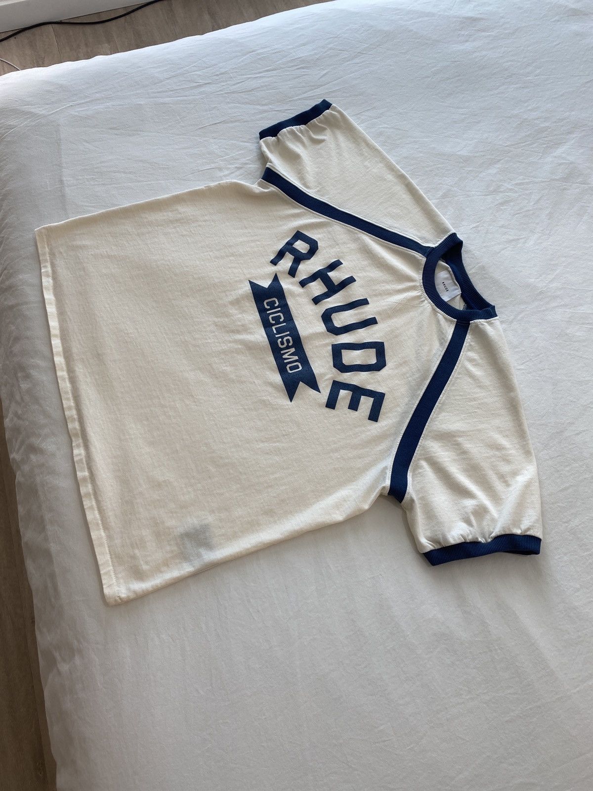 Rhude Rhude Blue Cyclin Ciclismo Ralgan Tee Size US M / EU 48-50 / 2 - 3 Thumbnail