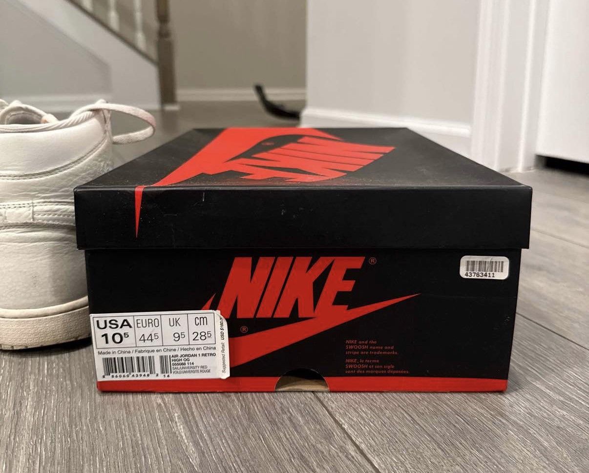 Nike Air Jordan 1 retro High OG ‘Sail’ Size US 10.5 / EU 43-44 - 6 Thumbnail