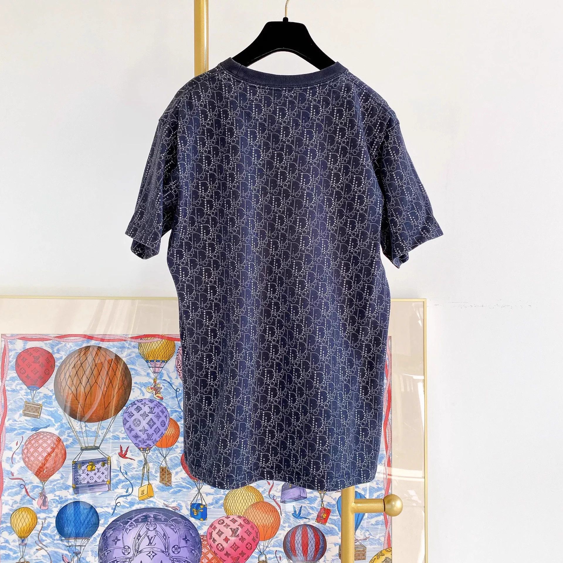 Dior Dior full logo blue S T-shirt Size US S / EU 44-46 / 1 - 2 Thumbnail