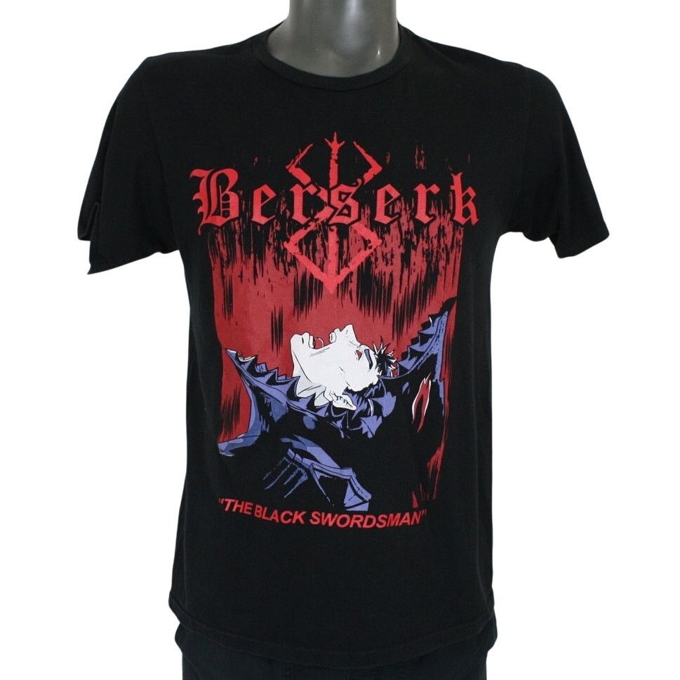 Japanese Brand Berserk The Black Swordsman Guts T Shirt Mens M Black Anime Size US M / EU 48-50 / 2 - 1 Thumbnail