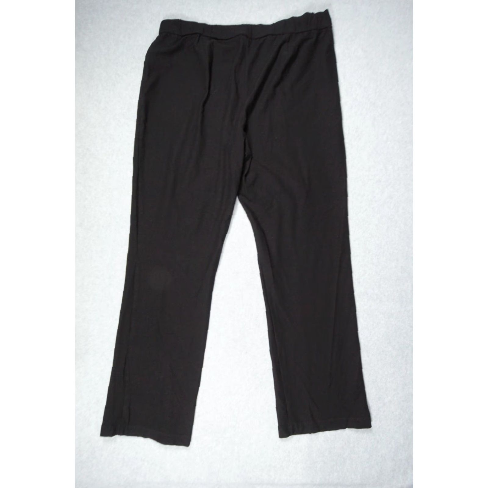 Eileen Fisher Eileen Fisher Pants Women Medium Black Pull-On Stretch Casual Ankle Length Pockets Womens Size 32" / US 10 / IT 46 - 4 Thumbnail