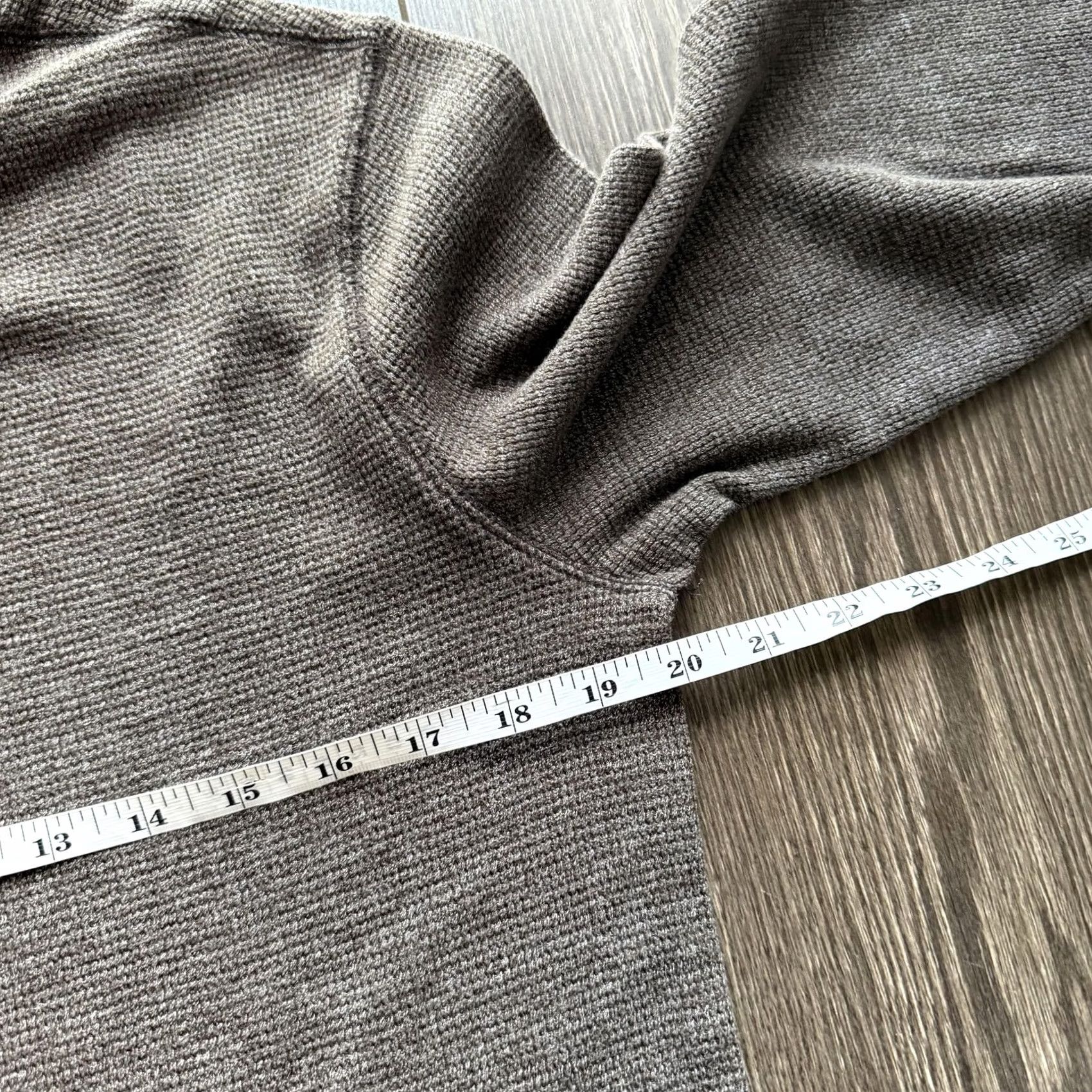 Faded Glory Y2K Brown Thermal Shirt Mens M Long Sleeve Waffle Knit Crewneck Tee Size US M / EU 48-50 / 2 - 6 Thumbnail