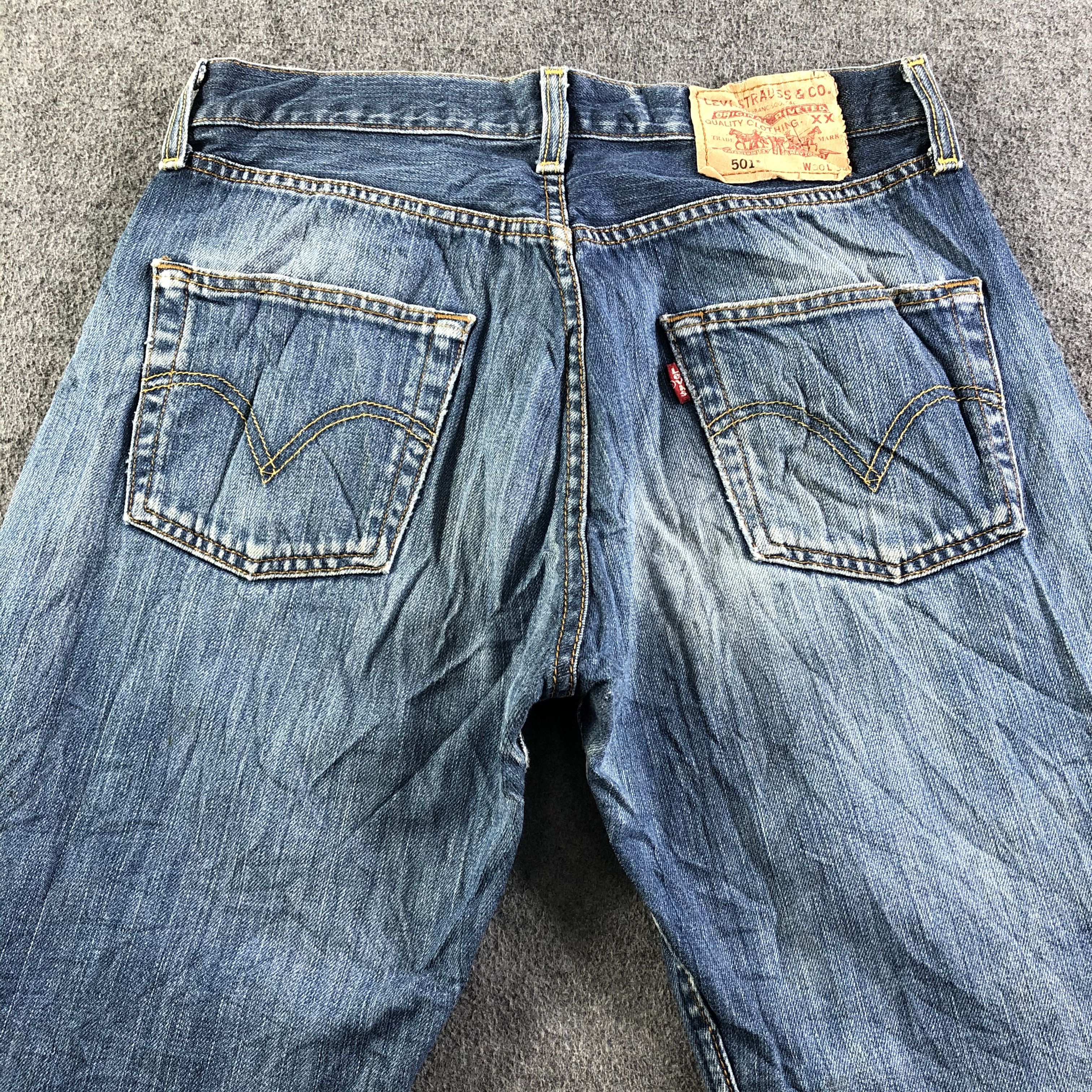 Levi's Vintage Blue Wash Levis 501 Jeans-J3571 Size US 30 / EU 46 - 4 Thumbnail