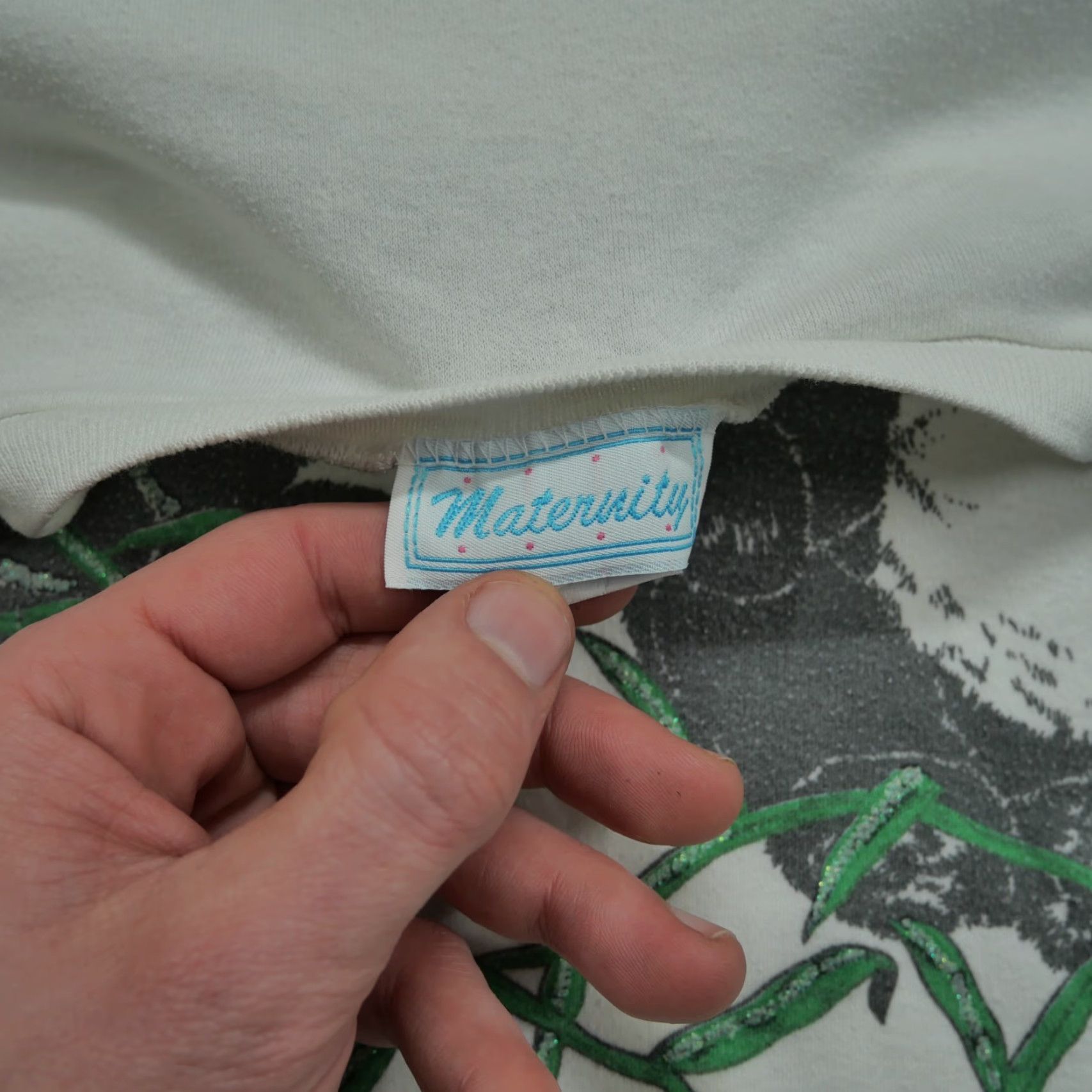 Vintage VINTAGE Panda Shirt Womens XL Oversized Maternity Bear Nature 90s Size XL / US 12-14 / IT 48-50 - 7 Thumbnail