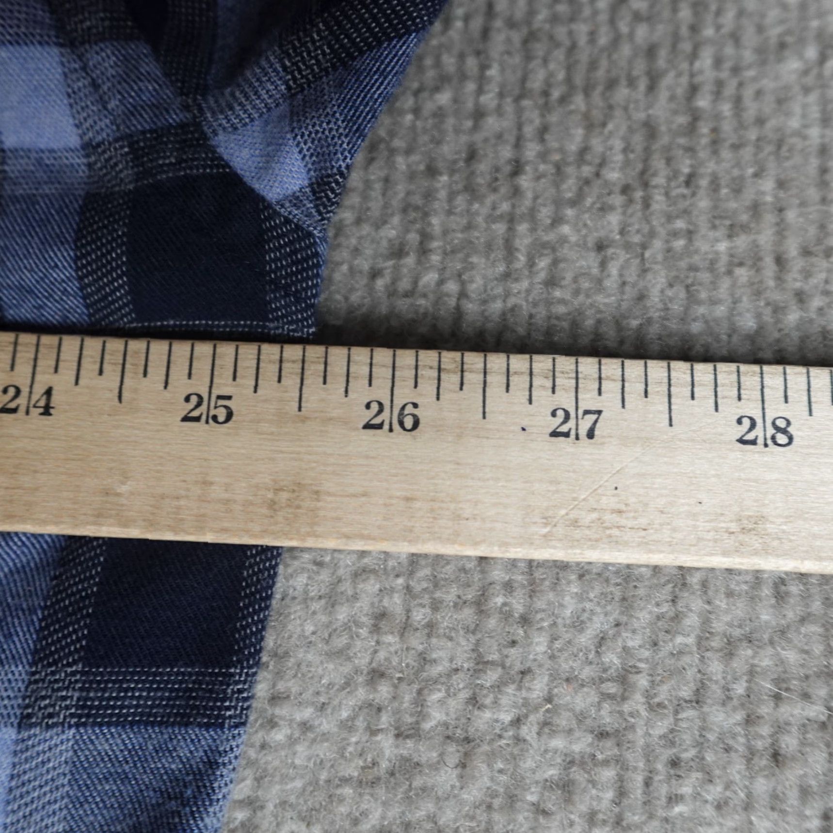Billy Reid VINTAGE Billy Reid Shirt 2XL Blue Plaid Flannel Button Down Made in Portugal - Men’s, Regular, Cotton, Long Sleeve, Button-Up, Collared, Blues Age Size US XXL / EU 58 / 5 - 3 Thumbnail