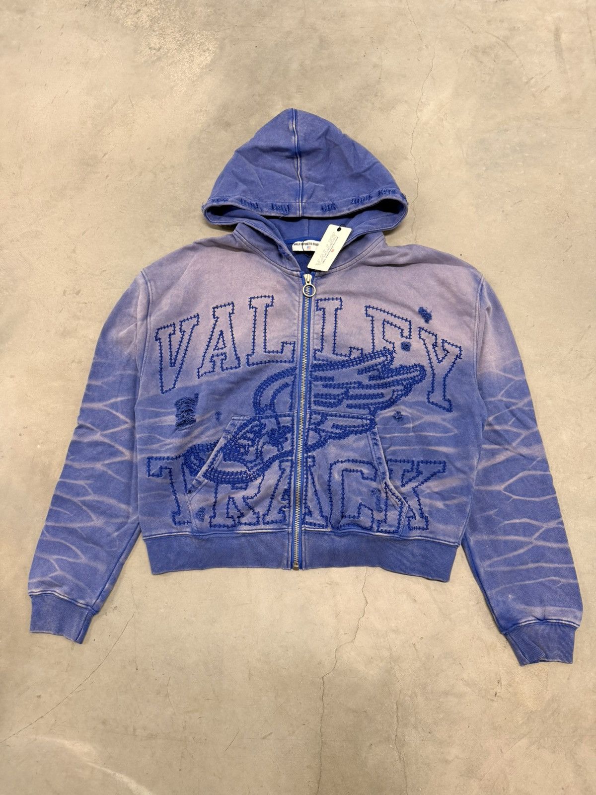 Vale Vale Forever 'Classico' Blue Zip Up Hoodie | Grailed