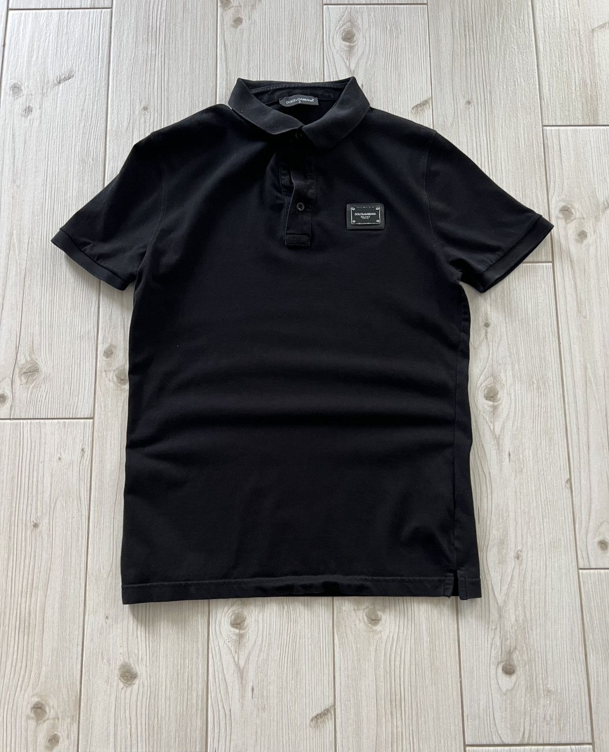 Dolce & Gabbana DOLCE & GABBANA Small Logo Polo T-Shirt Black Size US S / EU 44-46 / 1 - 2 Thumbnail