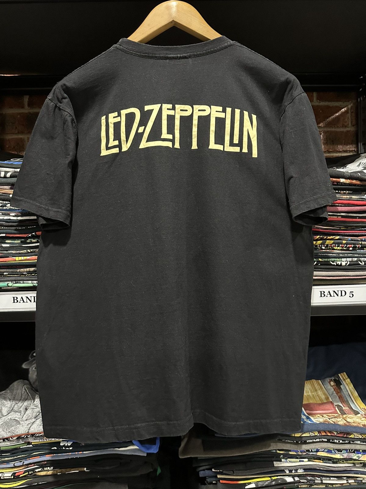 Band Tees × Vintage Vintage Led Zeppelin Mothership Faded Tee Size US L / EU 52-54 / 3 - 9 Thumbnail