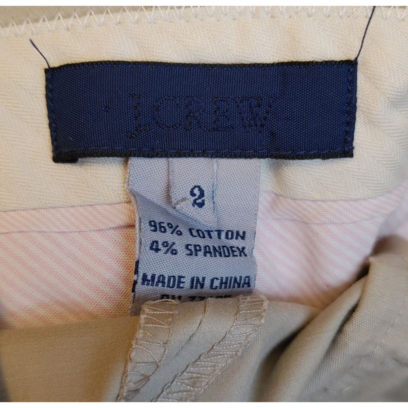 J.Crew J.Crew Women's Eggshell White Flared Kahki Pants 2 Size 26" / US 2 / IT 38 - 3 Thumbnail