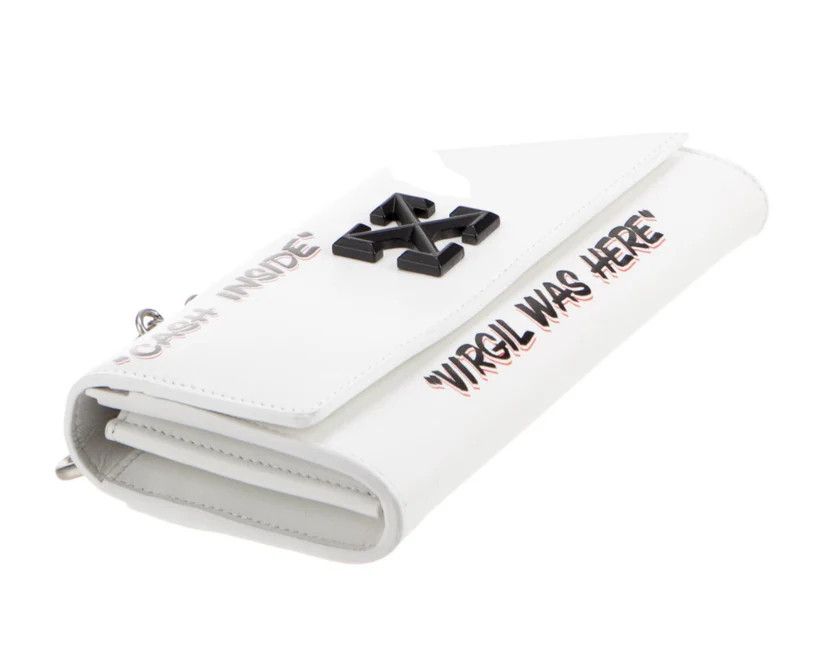 Off-White o1mle0425 Size: OS / Jitney Wallet On Chain Quote in White Size ONE SIZE - 7 Thumbnail