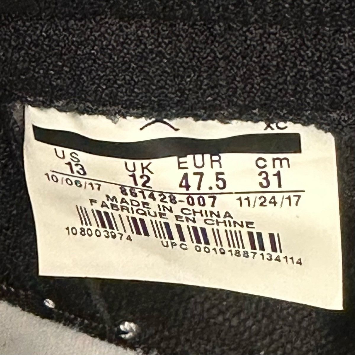 Jordan Brand × Nike Size 13 - Air Jordan 1 Retro OG NRG High Gold Toe Size US 13 / EU 46 - 6 Thumbnail