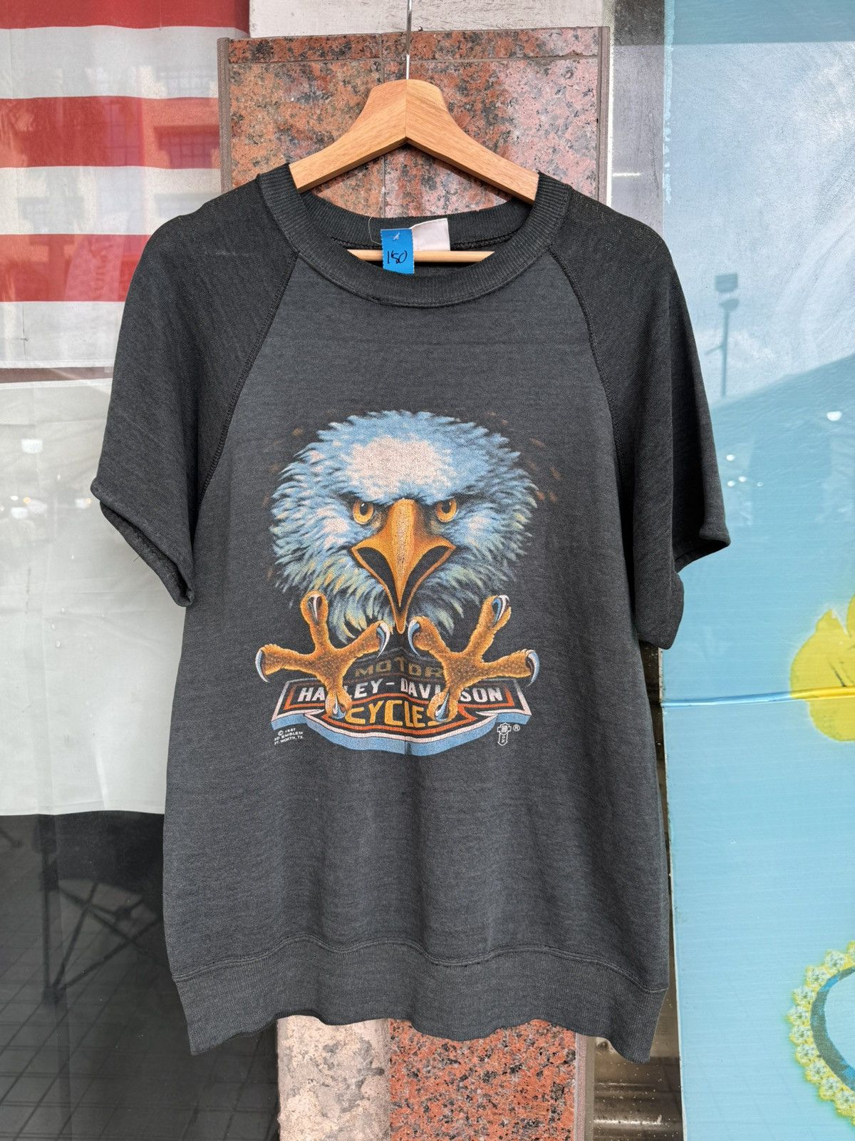 Harley Davidson Vintage Harley Davidson 3D Sleeveless Cut Eagle 1986 Size US L / EU 52-54 / 3 - 2 Thumbnail