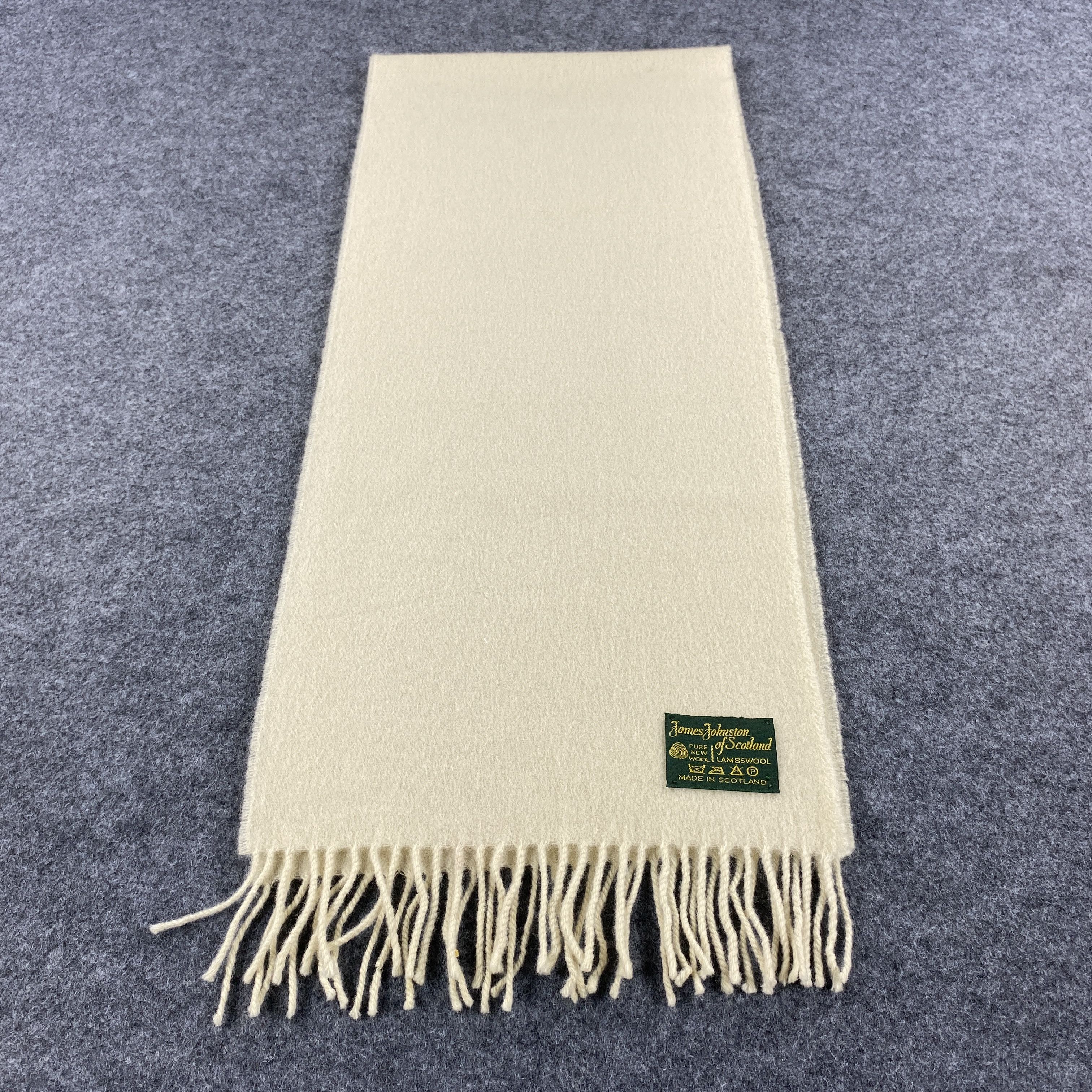 Vintage James Johnston Scarf # Muffler # Neckwear # z # D513 Size ONE SIZE - 2 Thumbnail