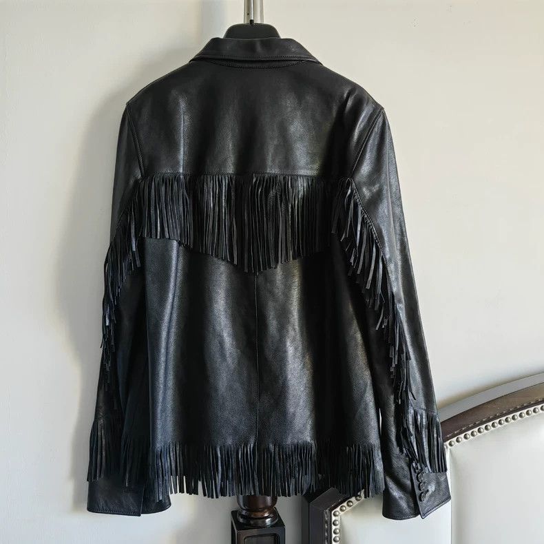 Saint Laurent Paris Saint Laurent Paris 13fw fringed leather jacket-2506 Size US M / EU 48-50 / 2 - 2 Thumbnail