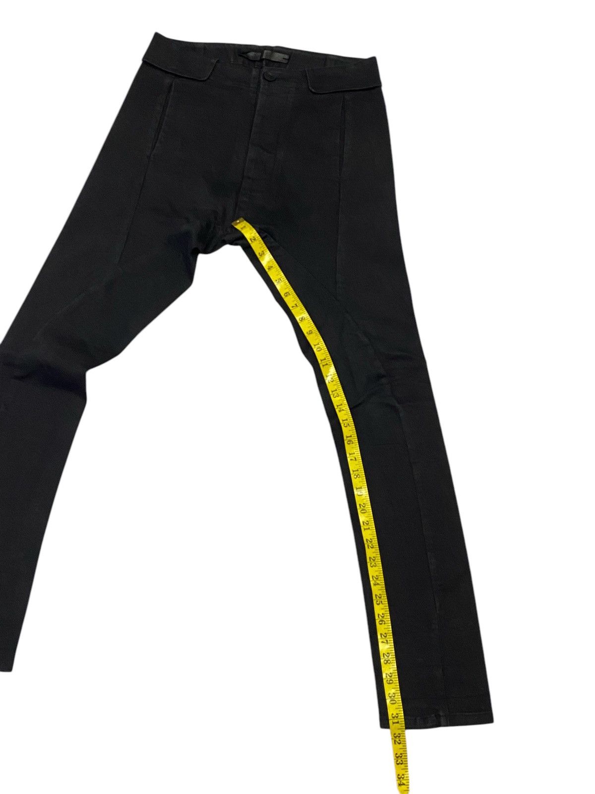If Six Was Nine N/07 Spandex-Denim Stretch Dropslim Sarrouel Pnats Size US 30 / EU 46 - 16 Thumbnail