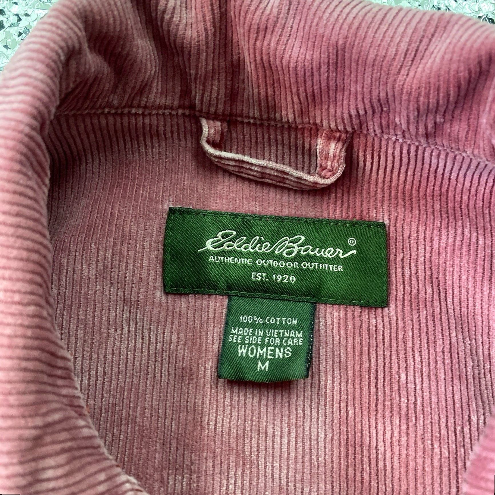 Eddie Bauer Eddie Bauer Pink Corduroy Jacket Women’s Medium Cotton Button Front VTG Size M / US 6-8 / IT 42-44 - 2 Thumbnail