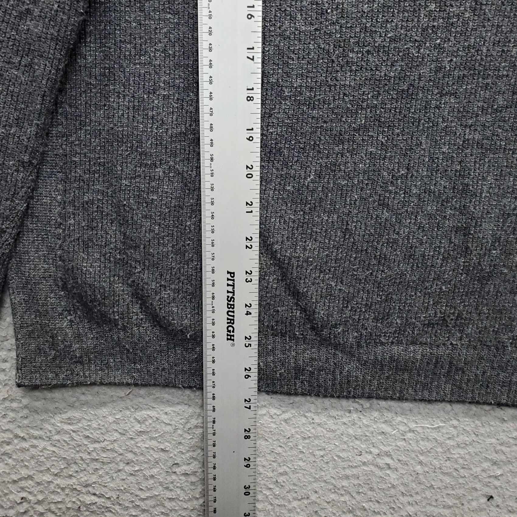 Lucky Brand Lucky Brand Colorado Cross Stitch Henley Sweater Mens L Heather Gray Crew Neck Size US L / EU 52-54 / 3 - 3 Thumbnail