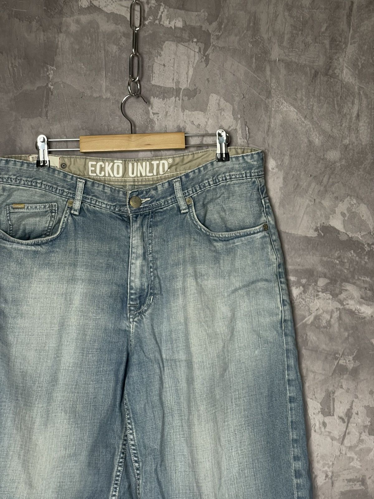 Ecko Unltd. × Vintage Vintage Y2k Early2000's Ecko Grunge Emo Skater Baggy Shorts Size US 36 / EU 52 - 12 Thumbnail