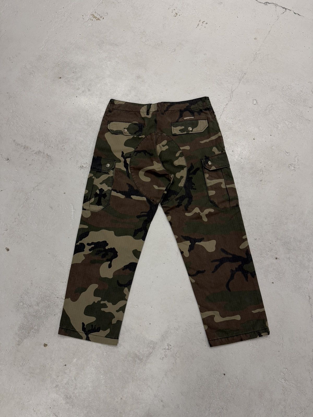 Chrome Hearts Chrome Hearts Leather Cross Patch Ripstop Camo Cargos W36 Size US 36 / EU 52 - 5 Thumbnail